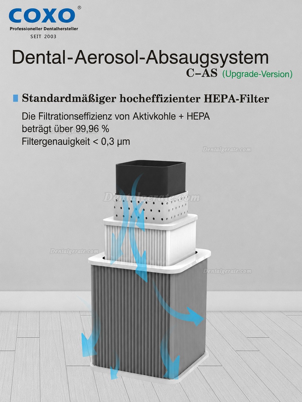 YUSENDENT® Upgrade-Version Externe orale Aerosol Absaugung mit UV-Desinfektion YUSENDENT® Upgrade-Version Externe orale Aerosol Absaugung mit UV-Desinfektion